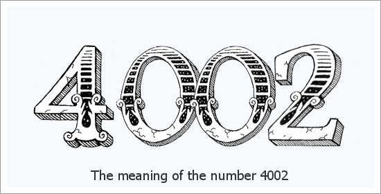 4002 משמעות מלאכה מספר רוחני