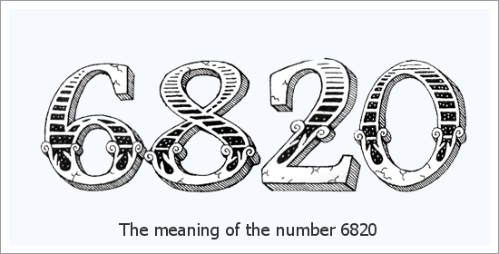Significado espiritual del número de ángel 6820