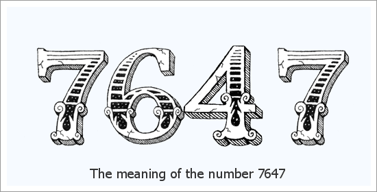 7647 Angelo skaičius Dvasinė prasmė