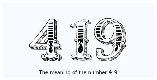 419 Angelo skaičiaus dvasinė reikšmė